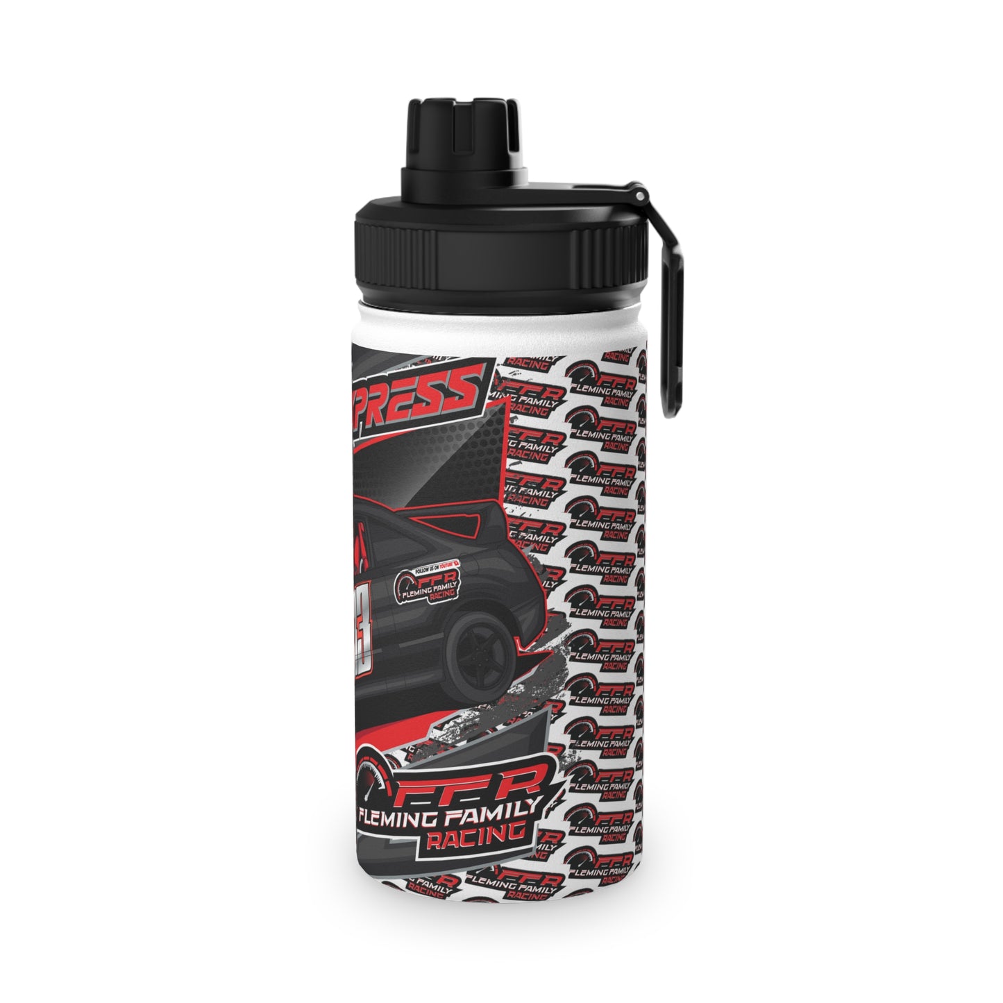 #33 Pony Express Stainless Steel Water Bottle, Sports Lid