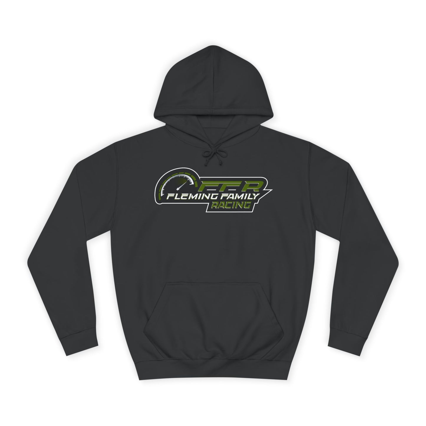 Unisex College Hoodie - Fleming Family Racing Graphic