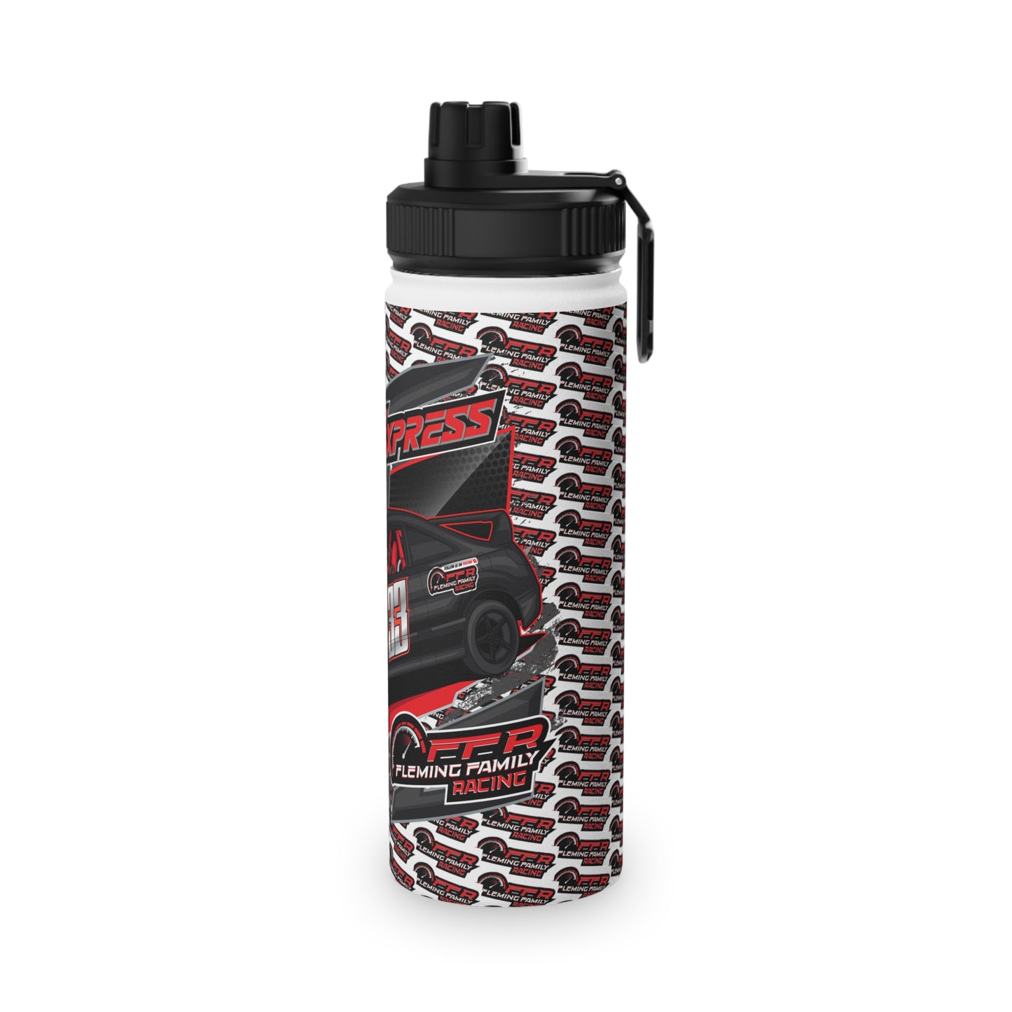 #33 Pony Express Stainless Steel Water Bottle, Sports Lid